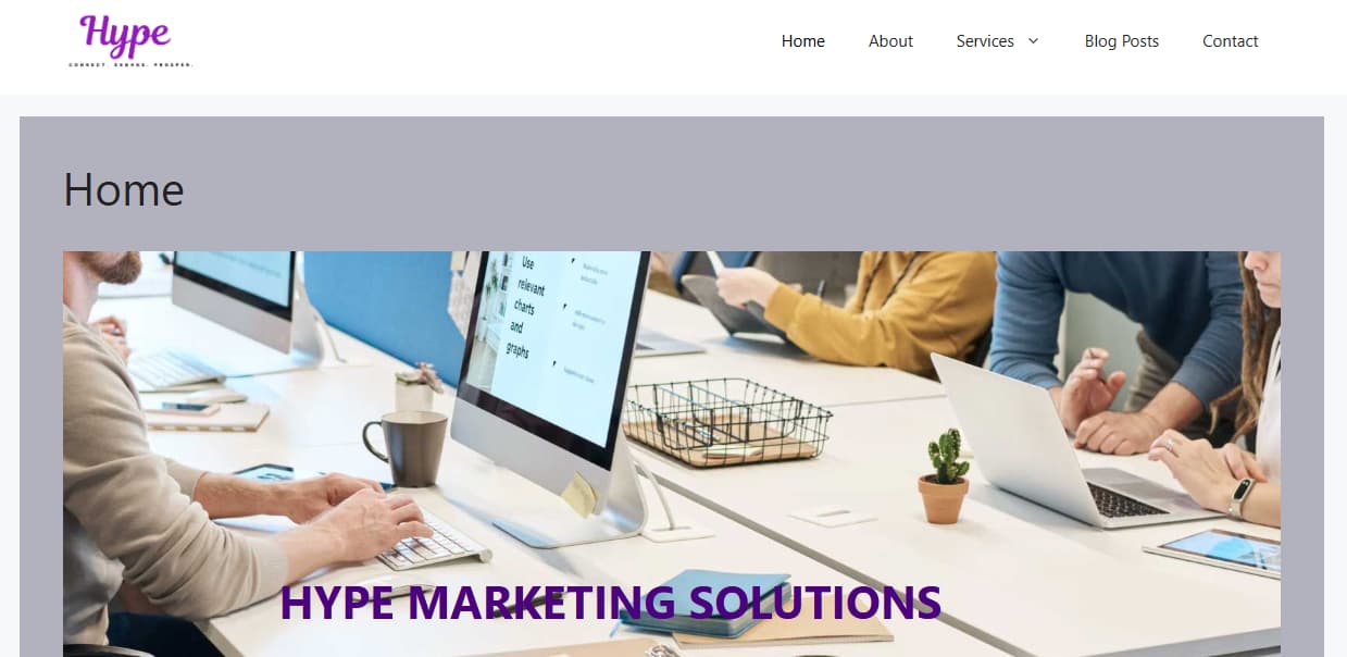 Agency Website screenshot