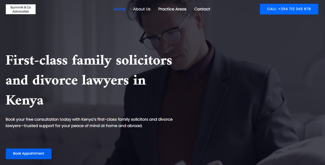 law firm website screenshot